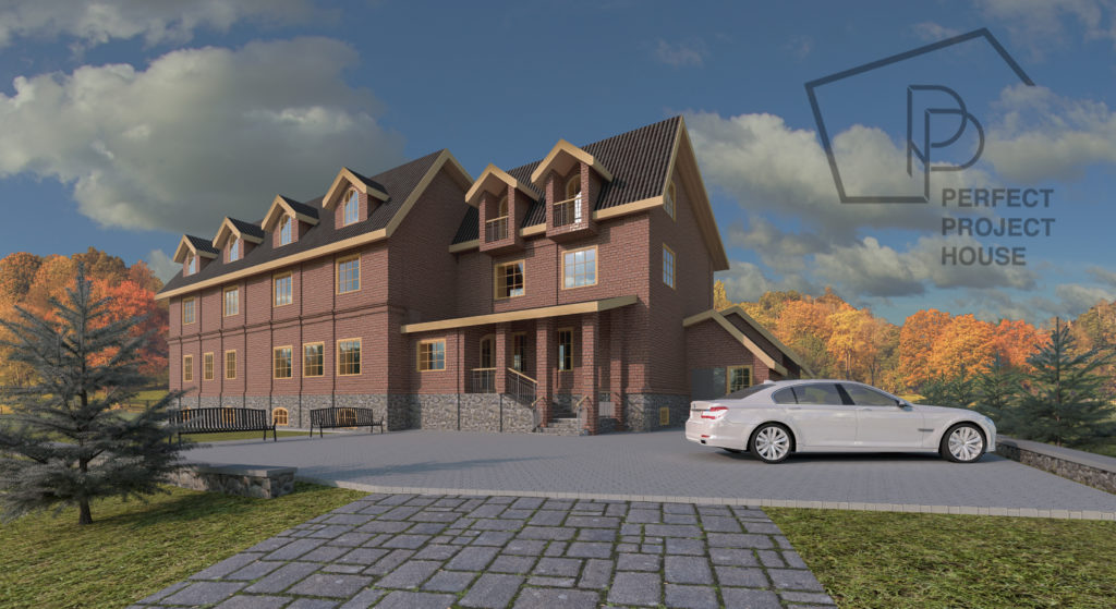 Пример роскошного большого дома