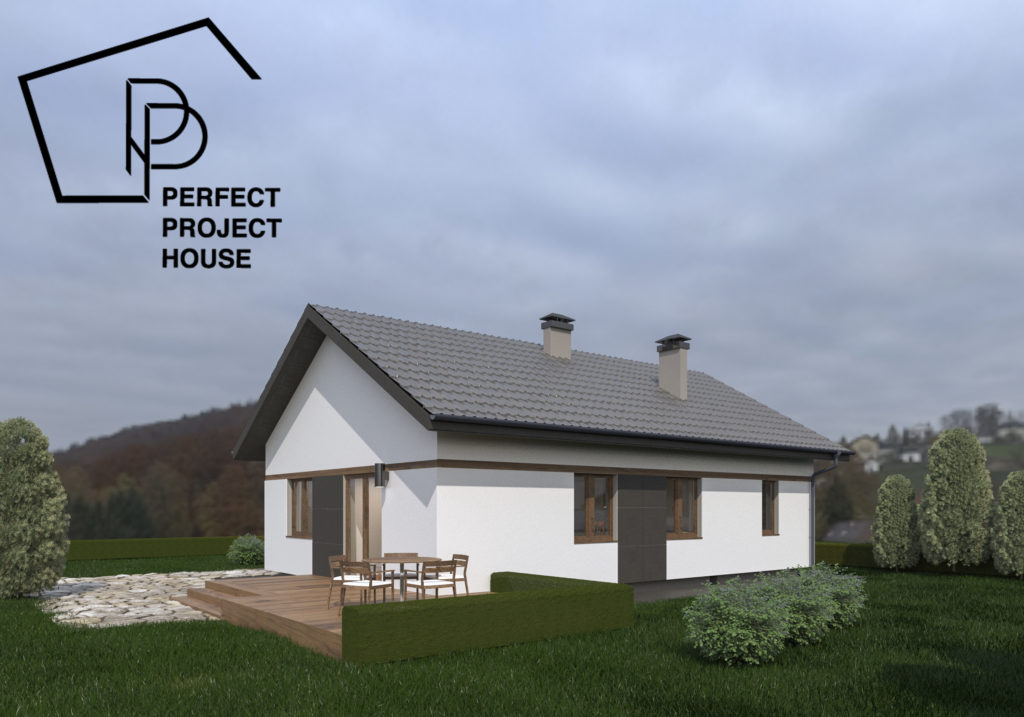 Пример построенного одноэтажного дома