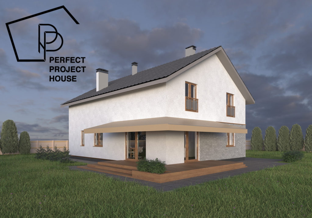 Фото готового проекта дома из газосиликата Пример построенного проекта дома из газосиликатных блоков