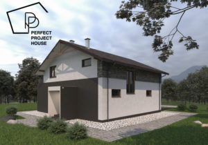 Проект блочного дома с мансардой - фото Проект дома из блоков