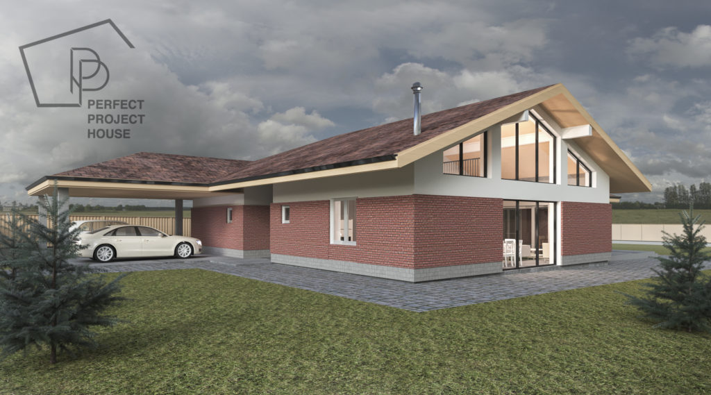 Фото проекта одноэтажного дома со вторым светом Пример готового проекта дома со вторым светом