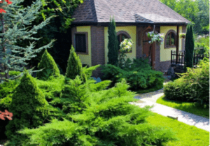 Пример оформления экстерьера дома