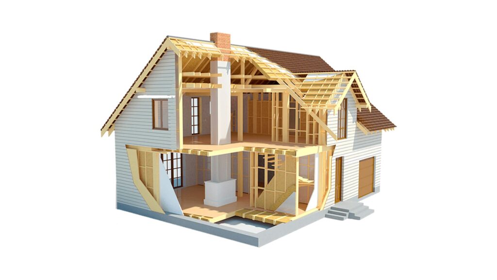 Проект каркасника - фото Фото проекта каркасного дома