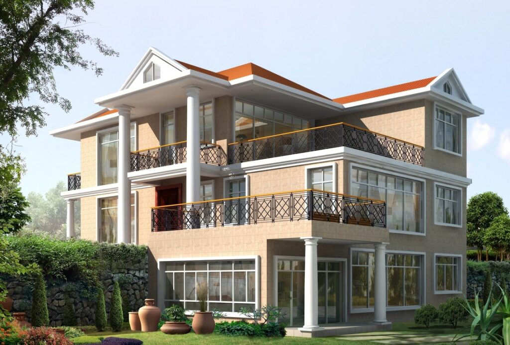 Фото построенного трехэтажного дома Фото строительства трехэтажного дома