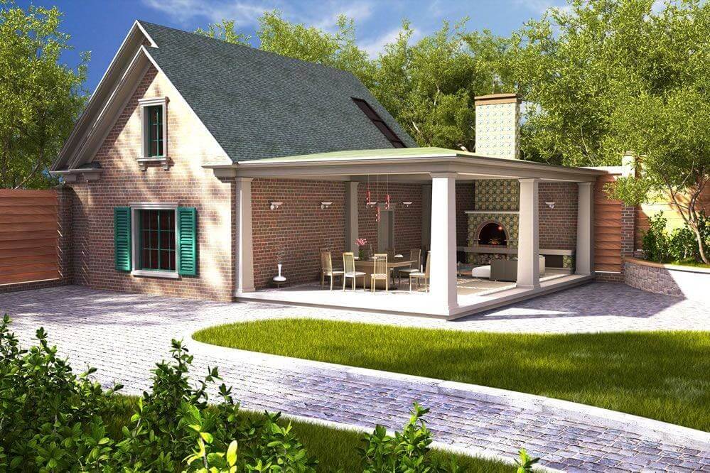 Проектирование дома с террасой - фото