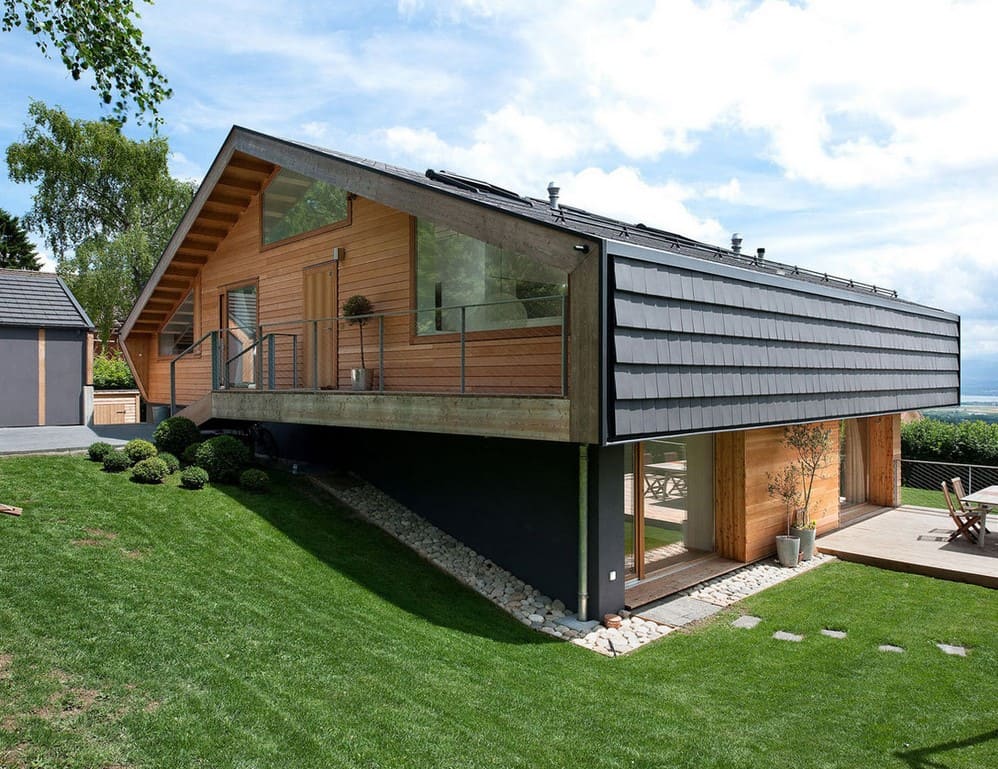 Пример готового проекта дома на склоне - фото Фото проекта дома на склоне