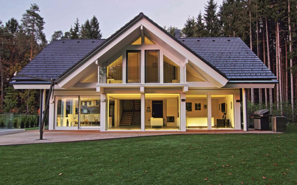 Фото построенного каркасного дома Каркасный дом